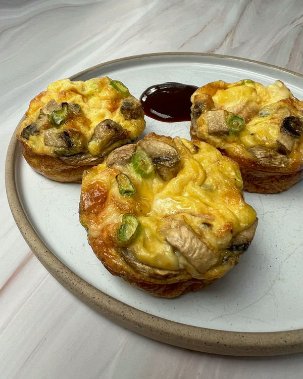 Ham And Mushroom Egg Muffins