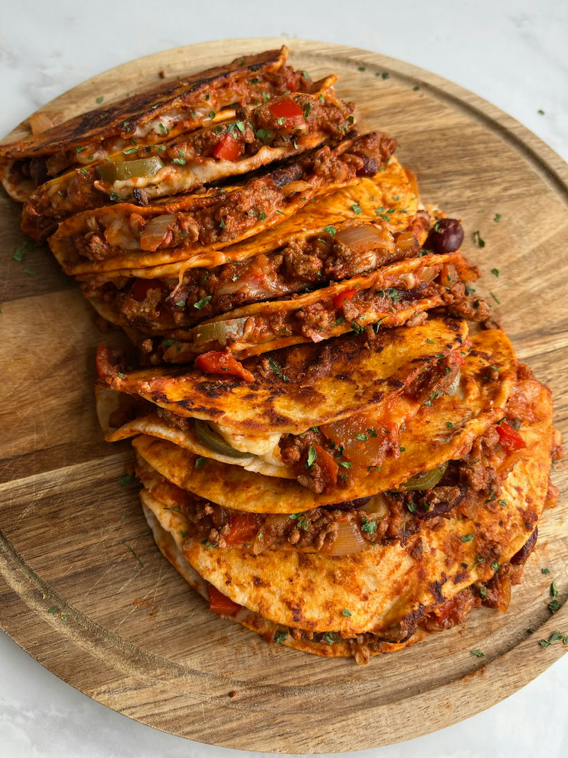 Cajun chilli beef tacos