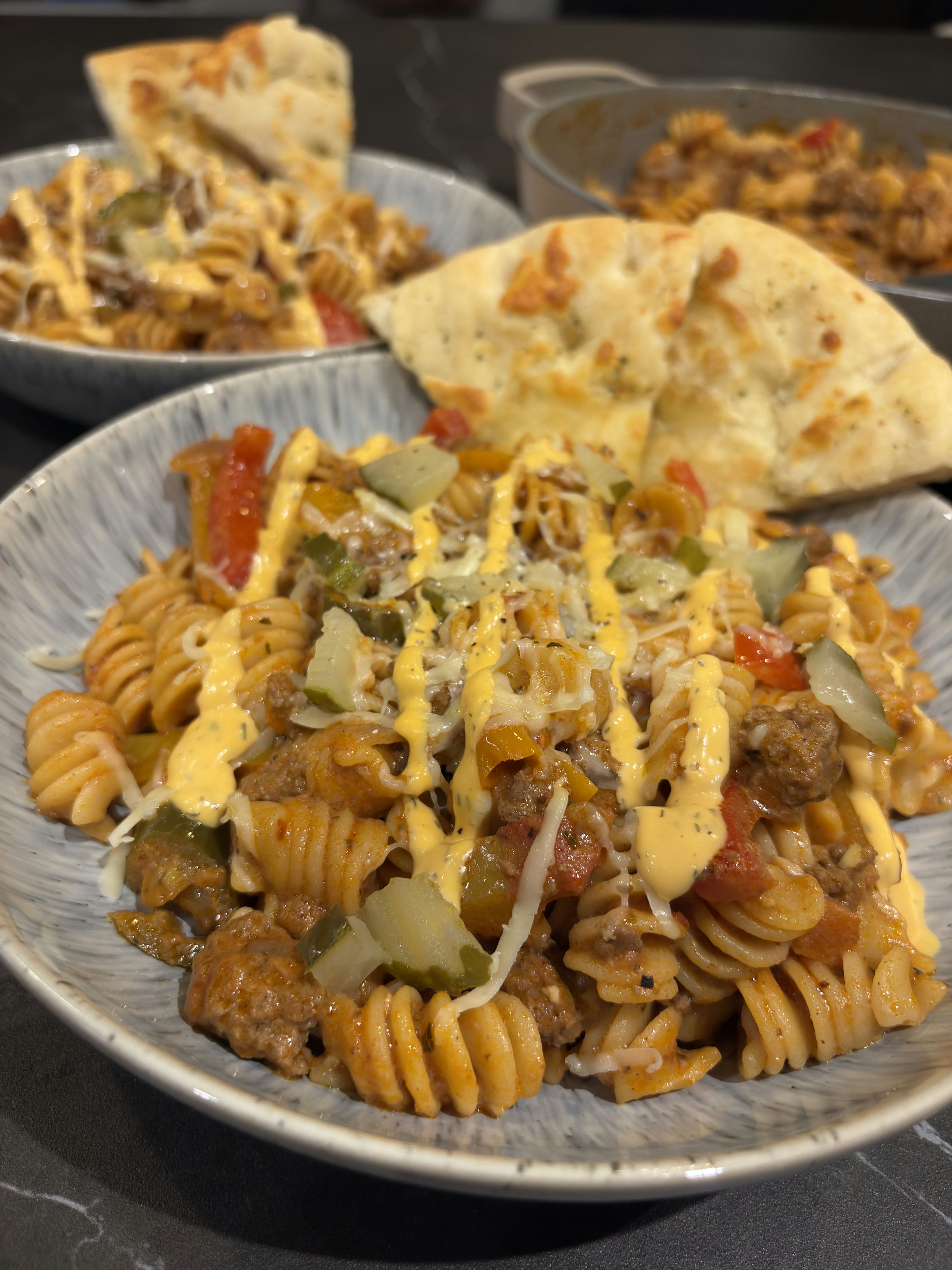 Cajun Cheeseburger Pasta