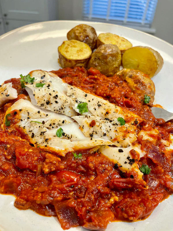 Baked cod