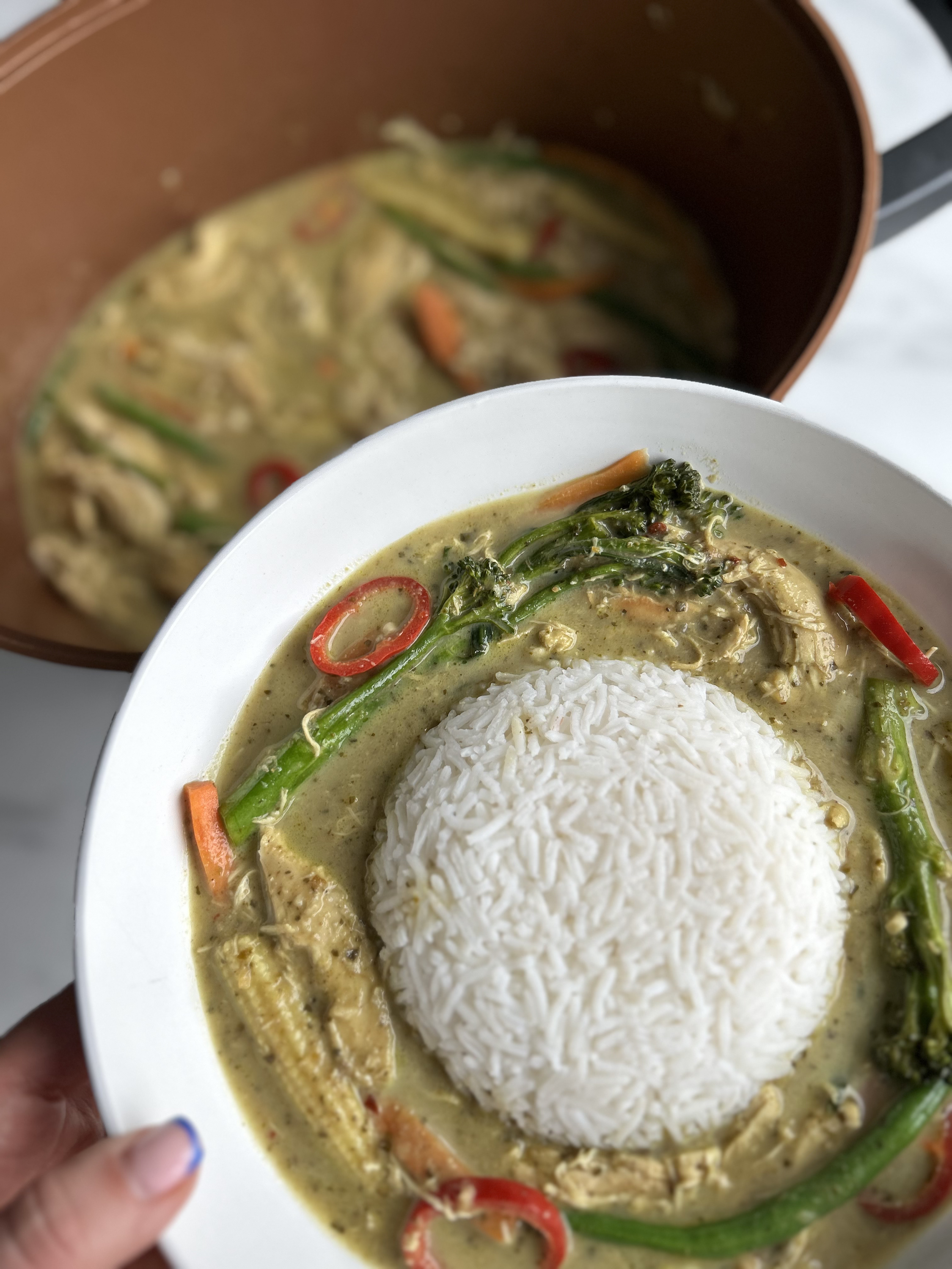 Slow cooker thai green curry