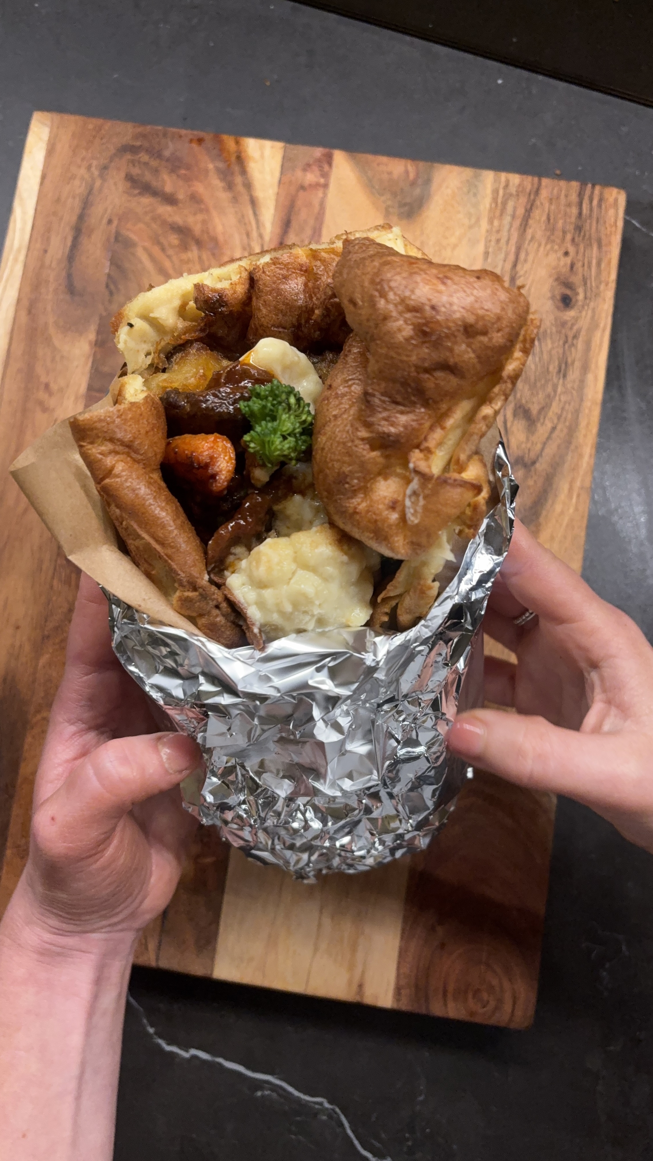 Brisket Sunday Dinner Yorkshire Wrap