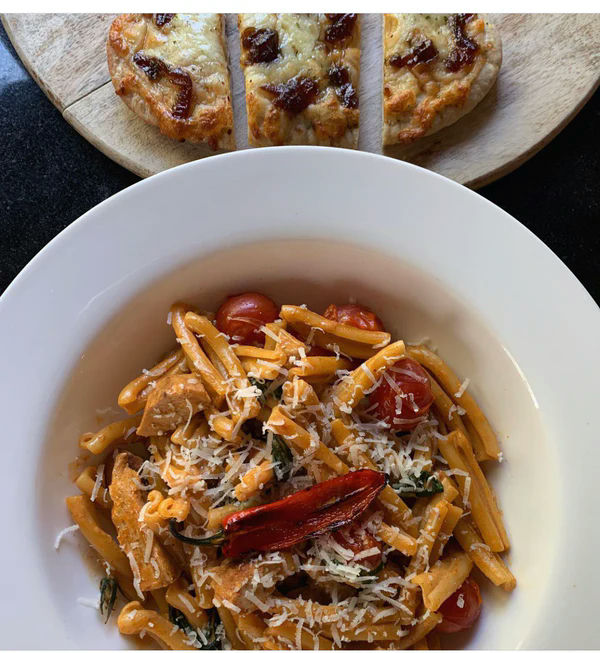 Pollo picante pasta