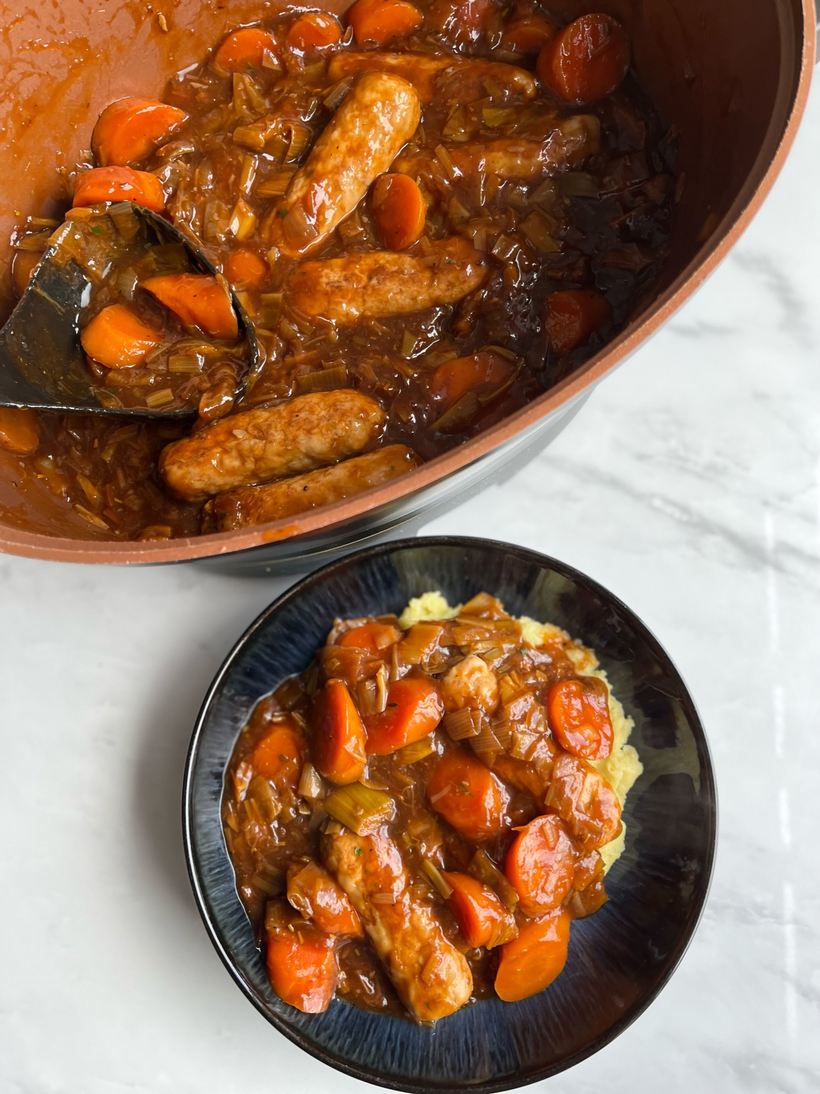 Slow cooker sausage casserole