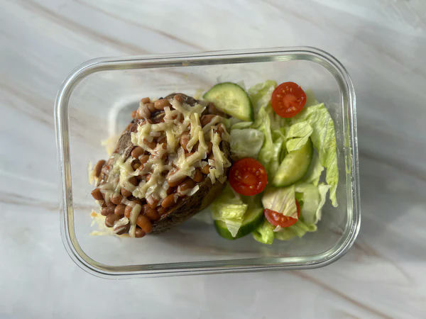 Jacket Potato with beans & cheese