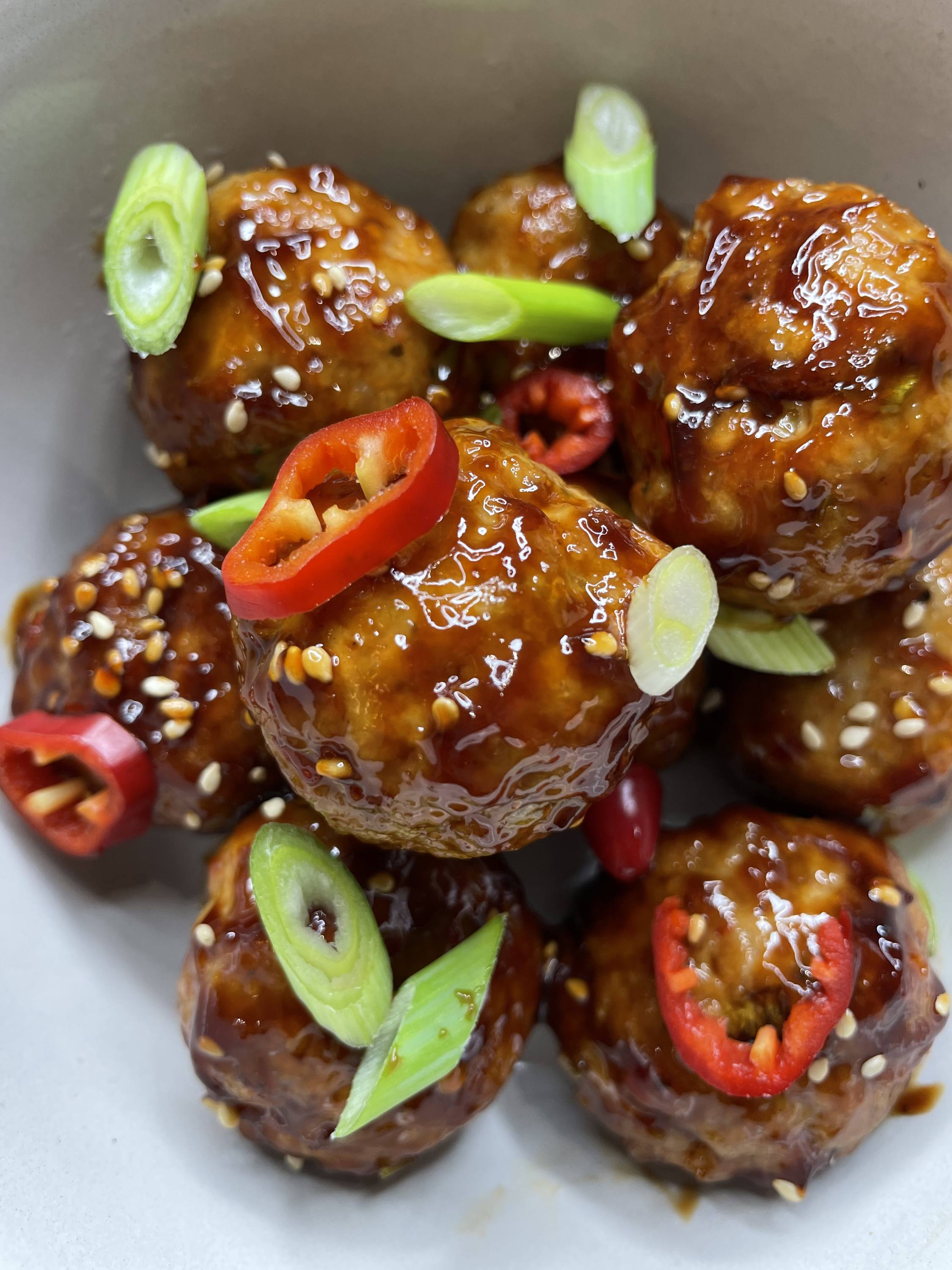 Sweet and sour pork meatballs