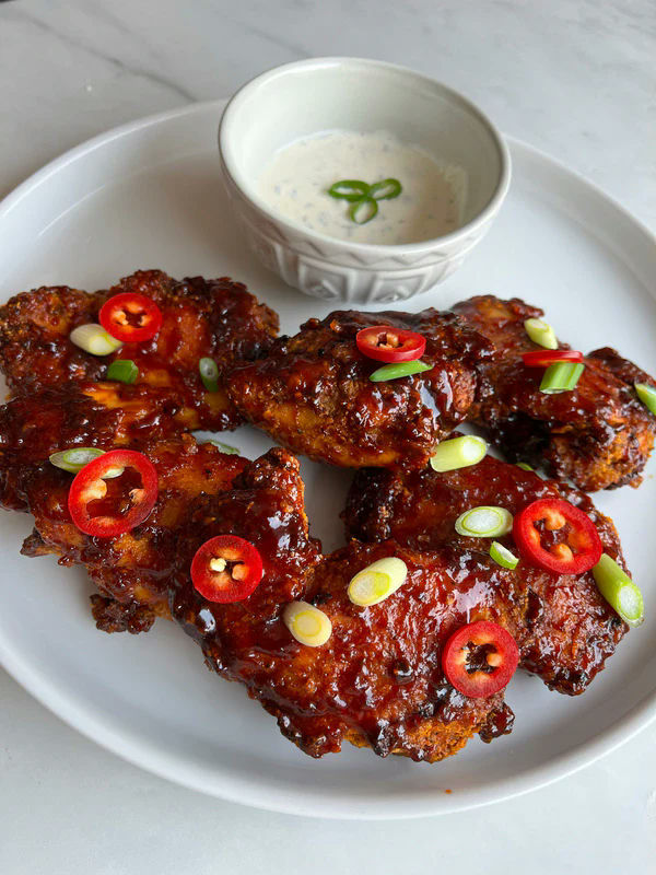 Bloody sticky nando's chicken skewers