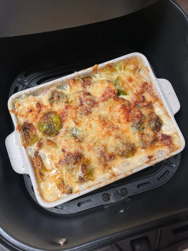 Air fryer creamy sprouts