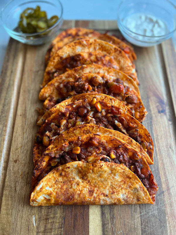 Chilli beef tacos