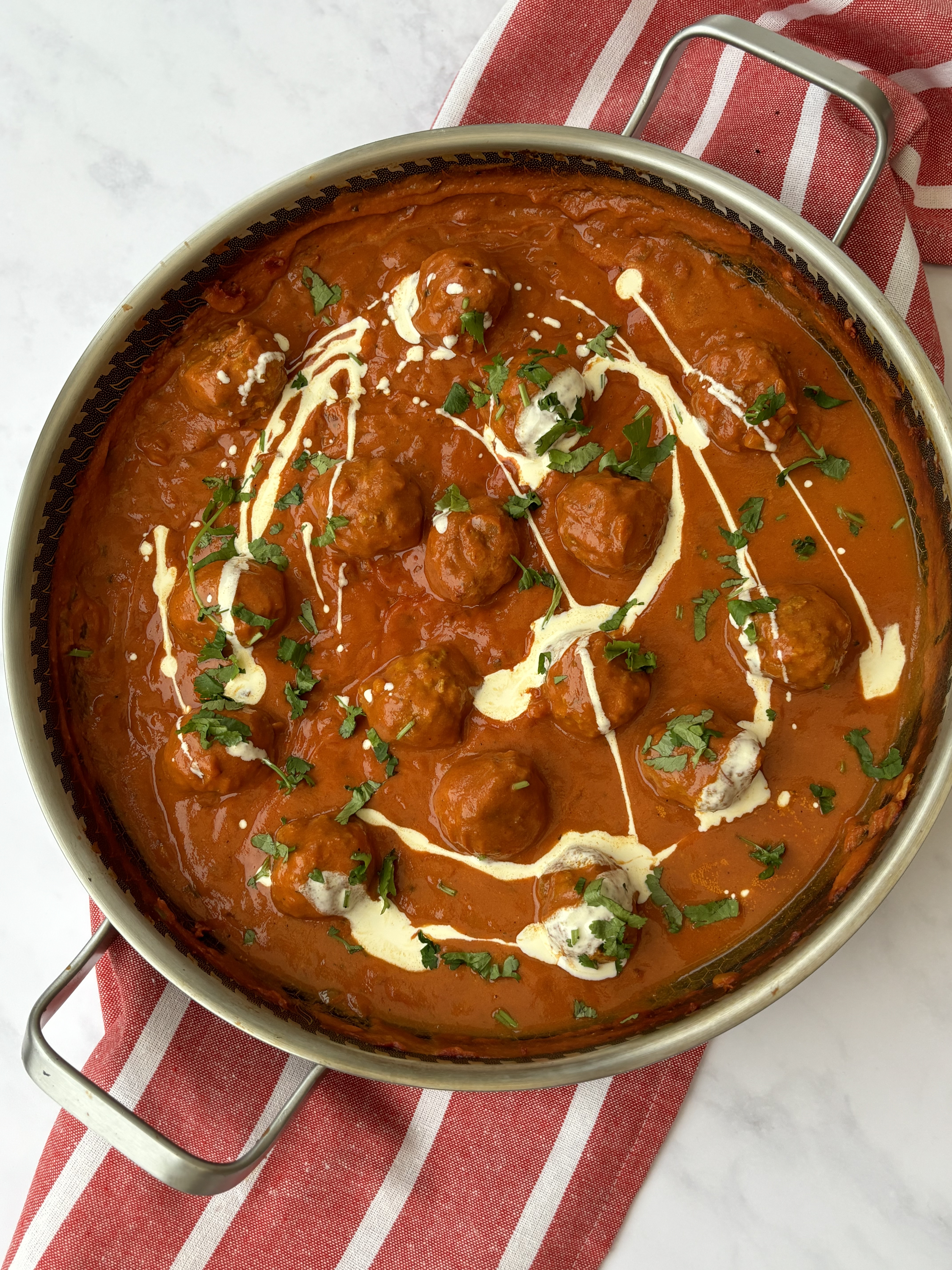 Creamy Chicken Tikka Meatballs