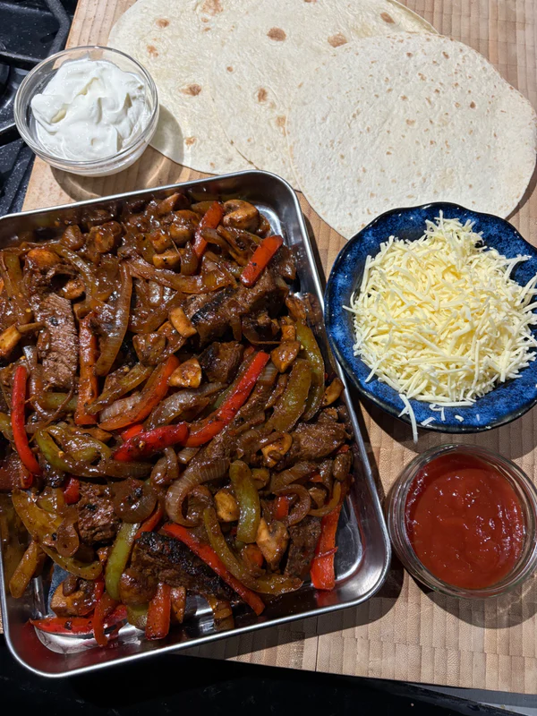 Chimichurri Steak Fajita Sharer