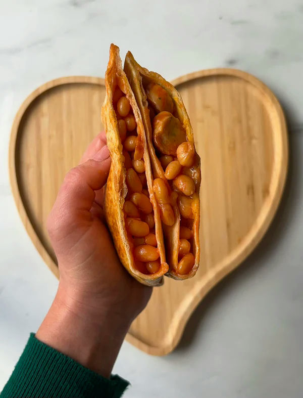 Sausage, bean & cheese pasty