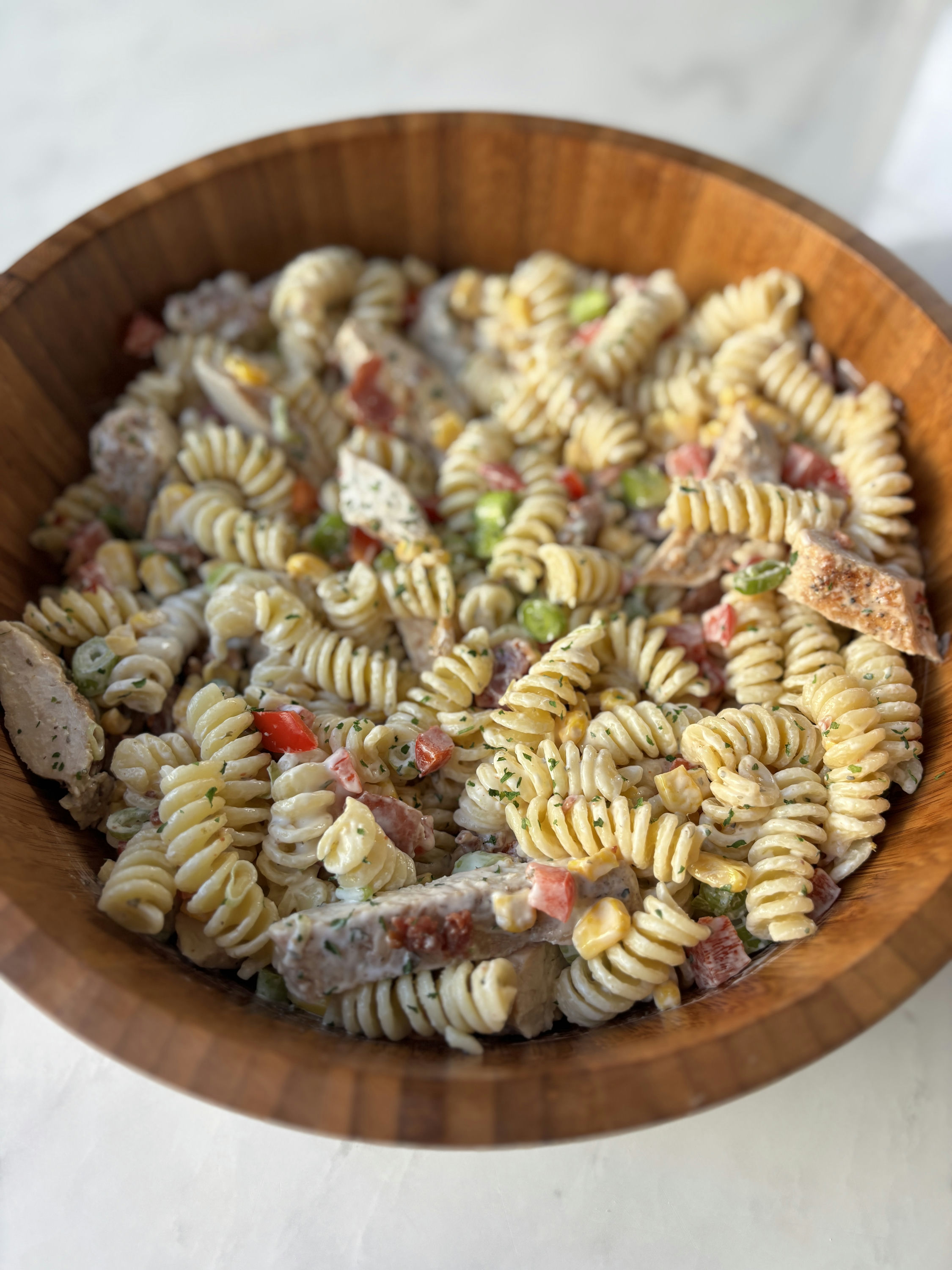 Ranch pasta salad