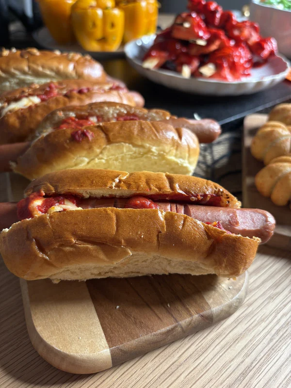 Severed finger pizza hot dogs