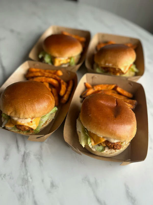 Crispy Nando's Chicken Burgers
