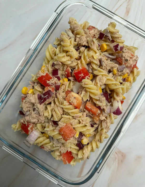 Tuna crunch pasta