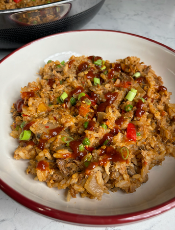 Pulled pork fried rice