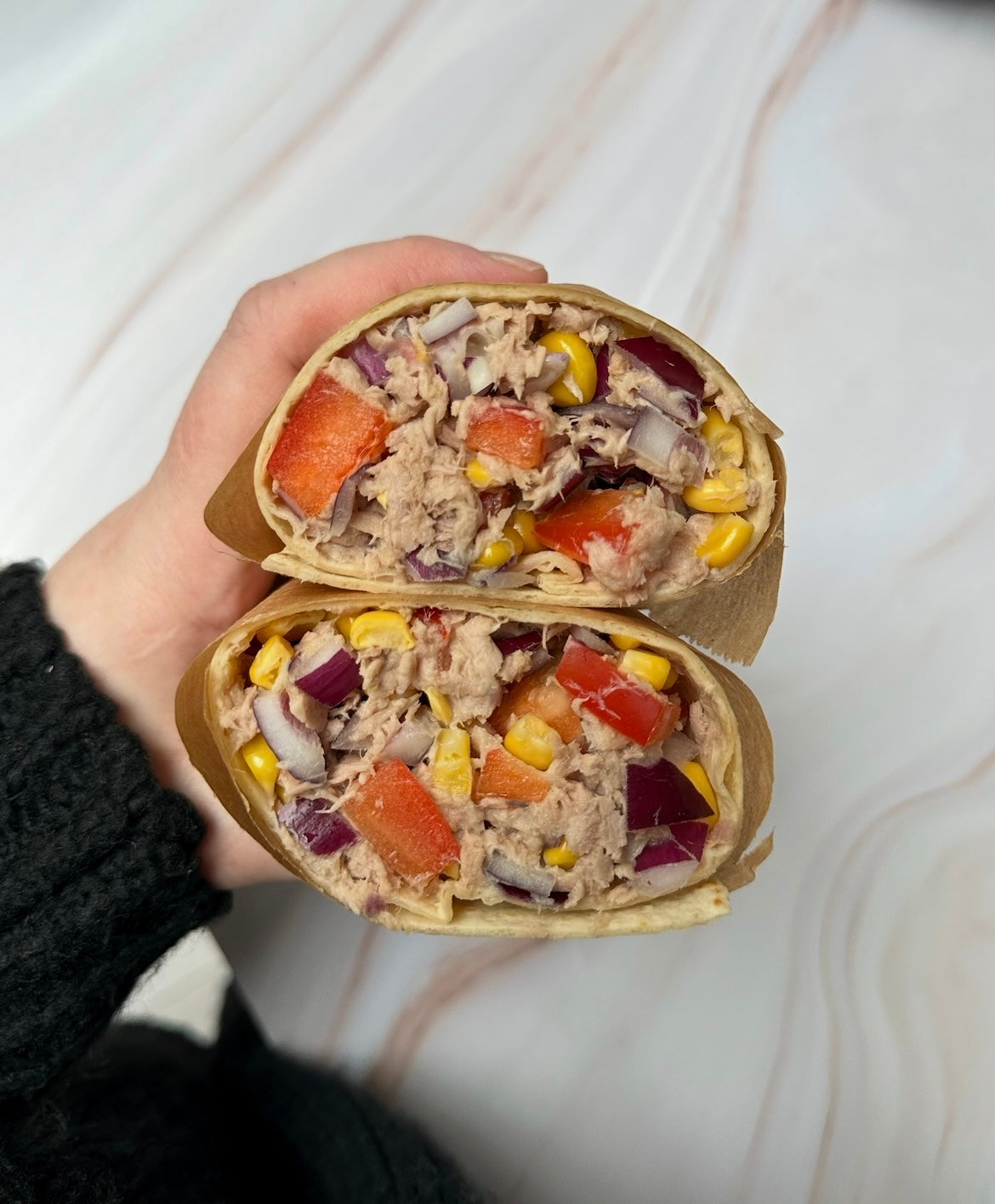 Tuna crunch wrap