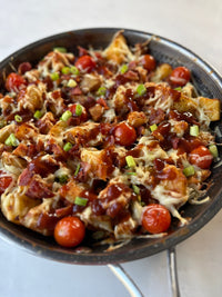 Hunter's chicken loaded potatoes