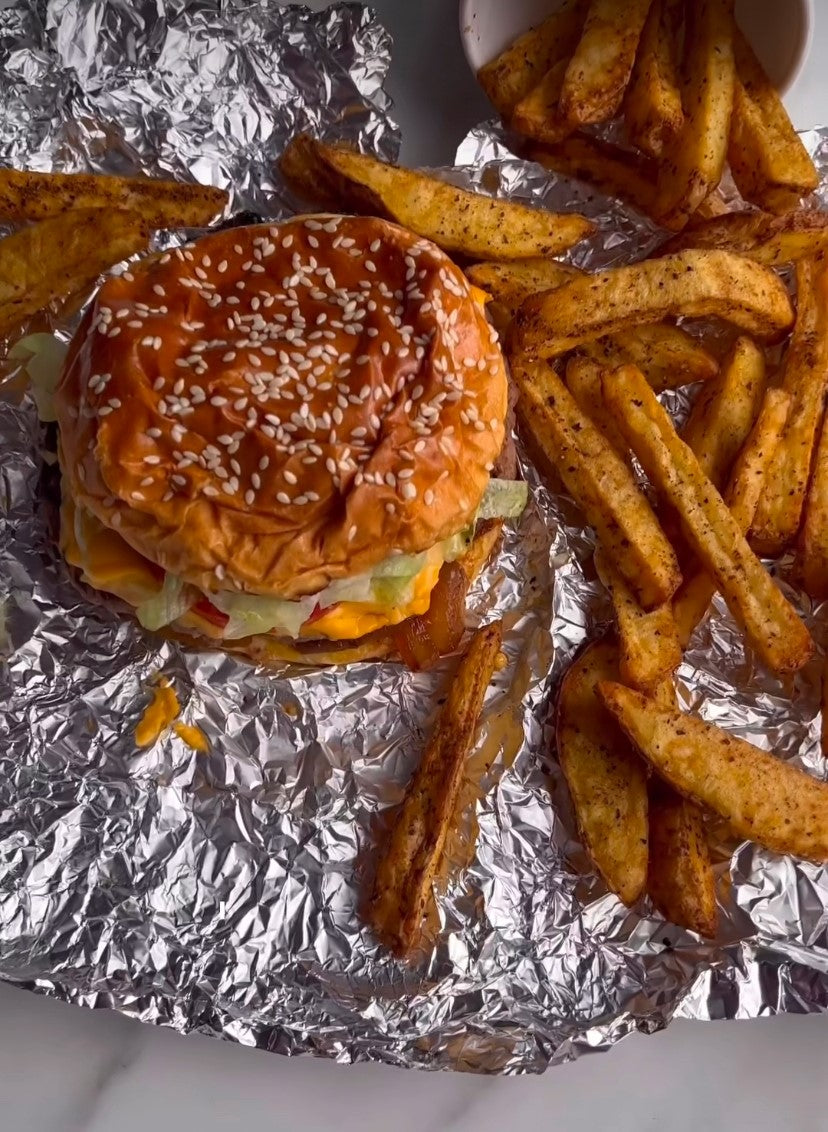 Five guys burger and cajun fries