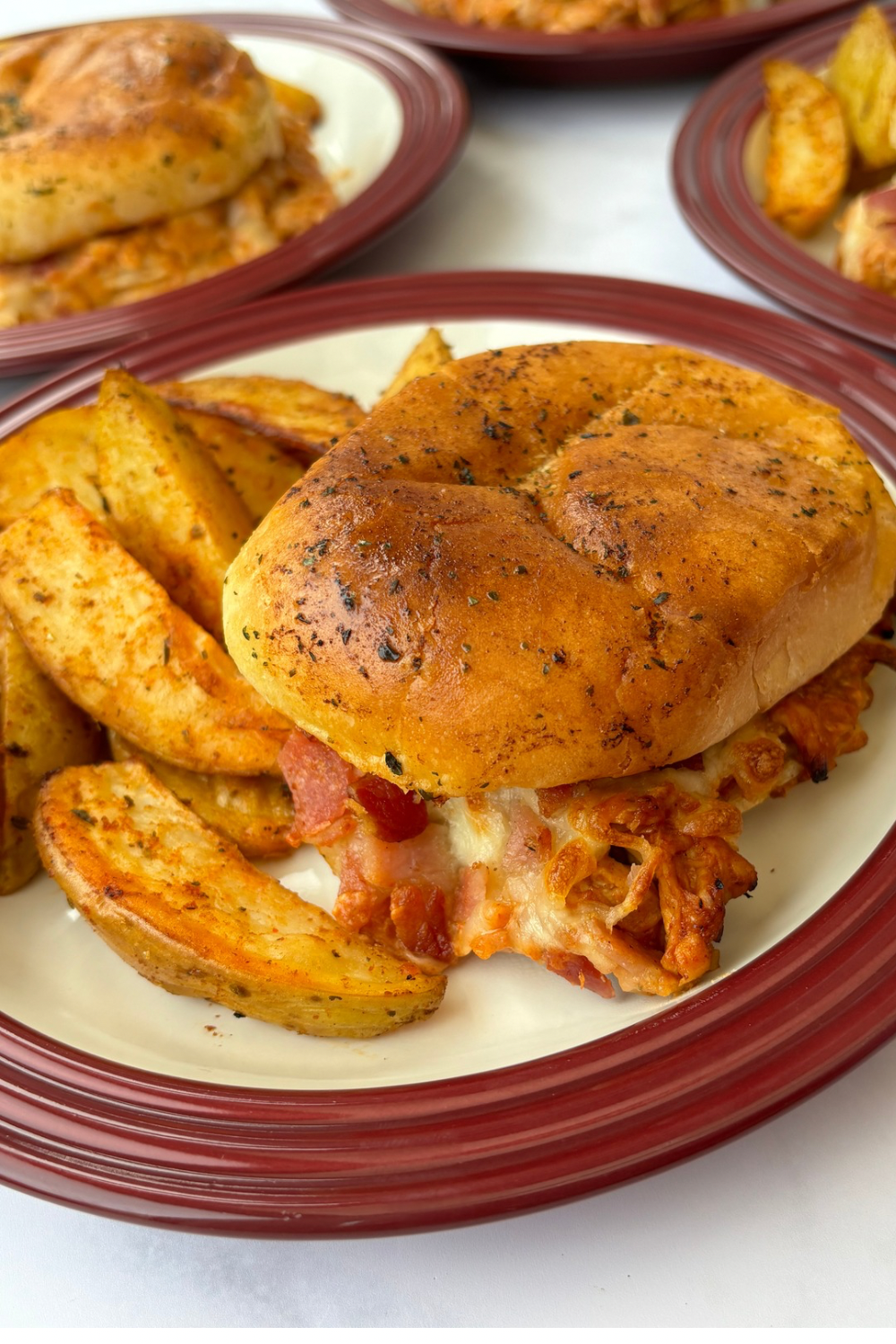 Hunter's chicken sliders and wedges