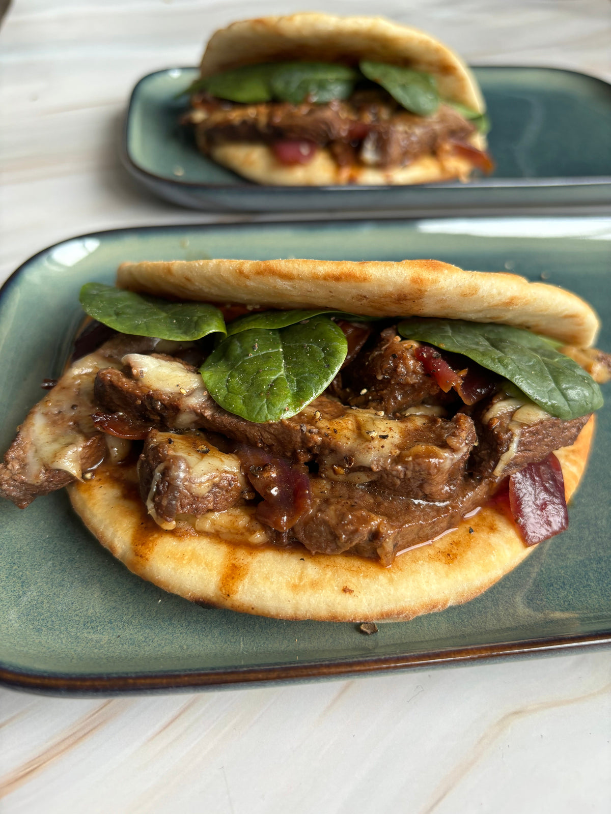 Balsamic steak flatbread
