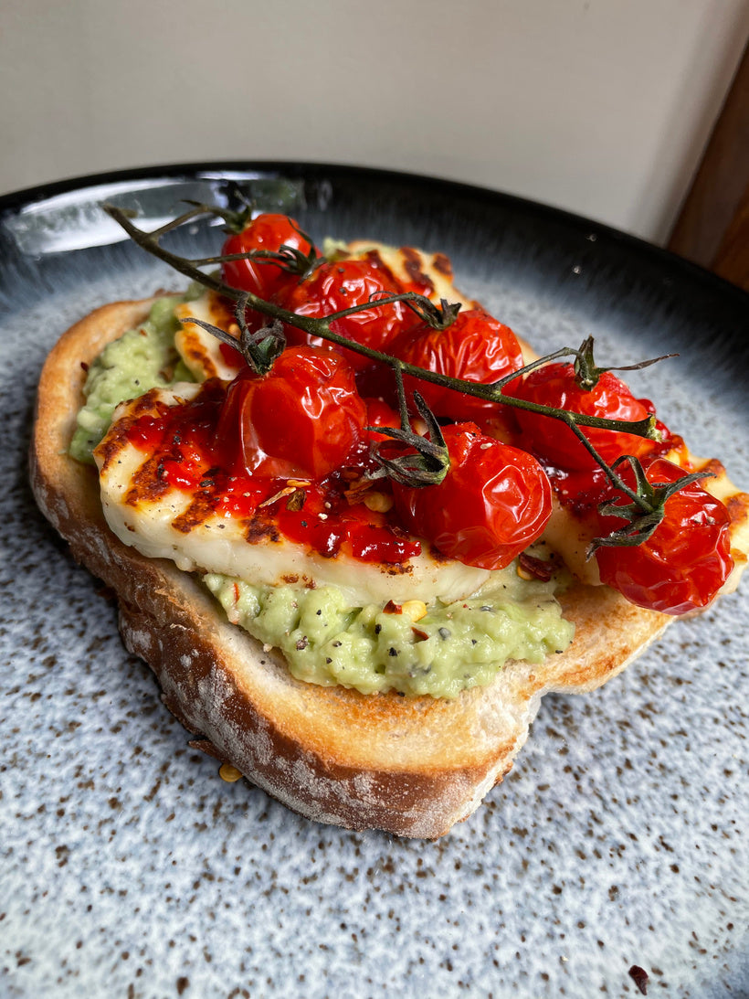 Halloumi & avocado toast