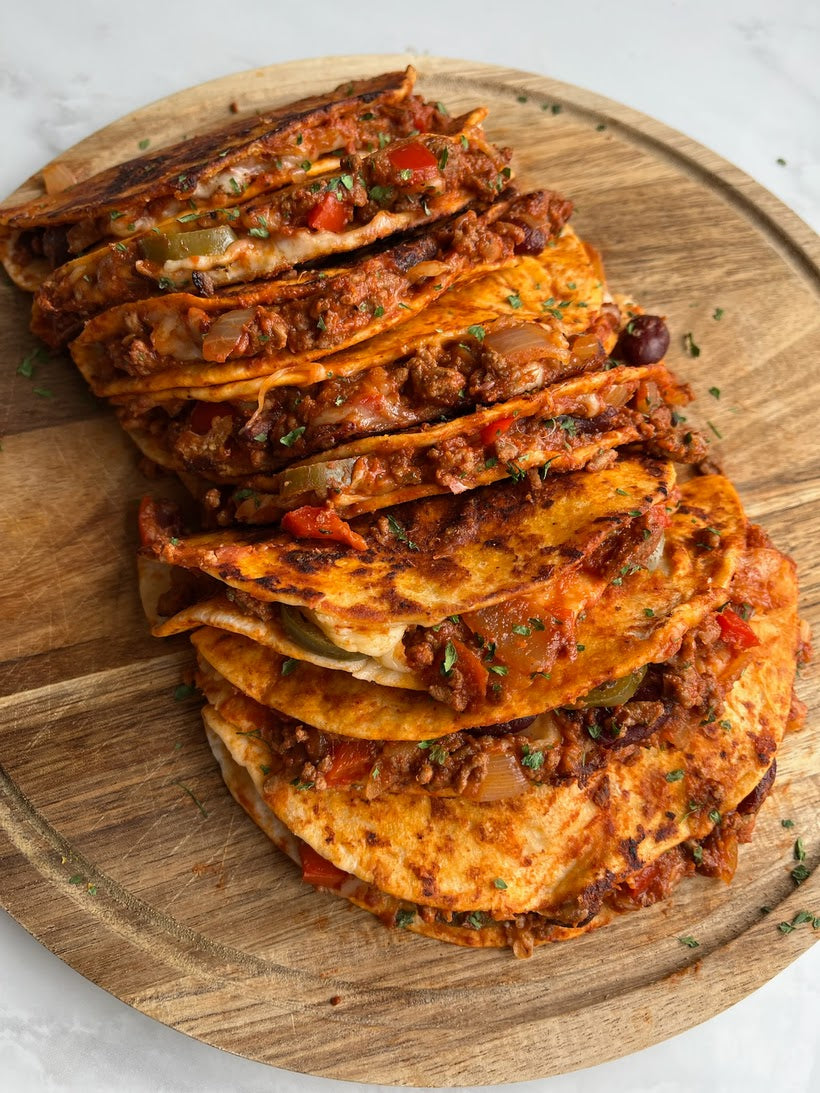 Cajun chilli beef tacos