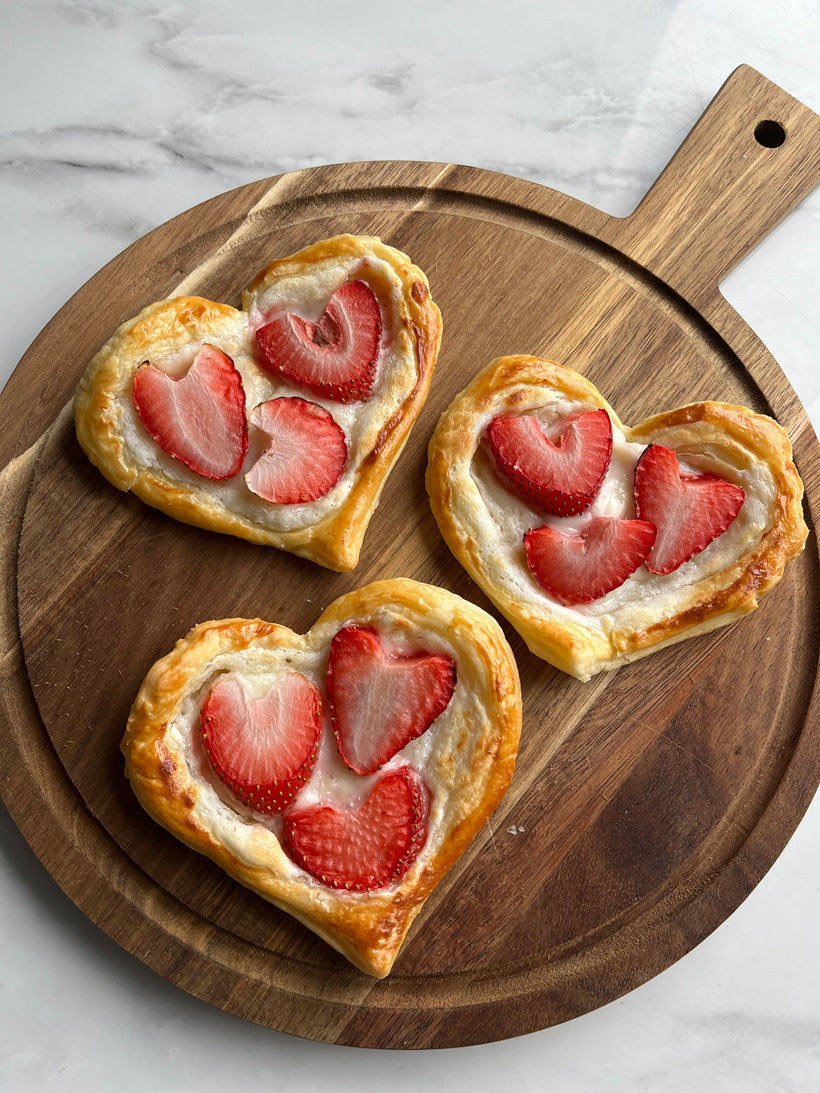 Strawberry danish pastry