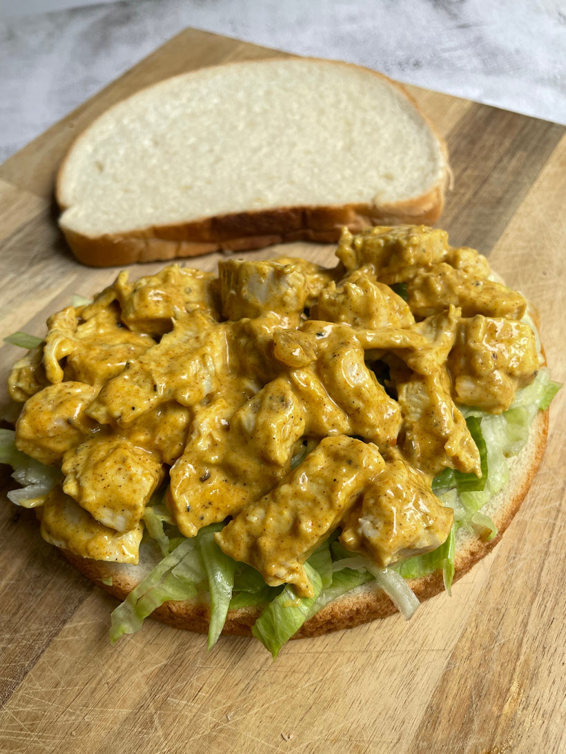 Coronation chicken sandwich