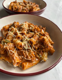 Chilli cheeseburger pasta