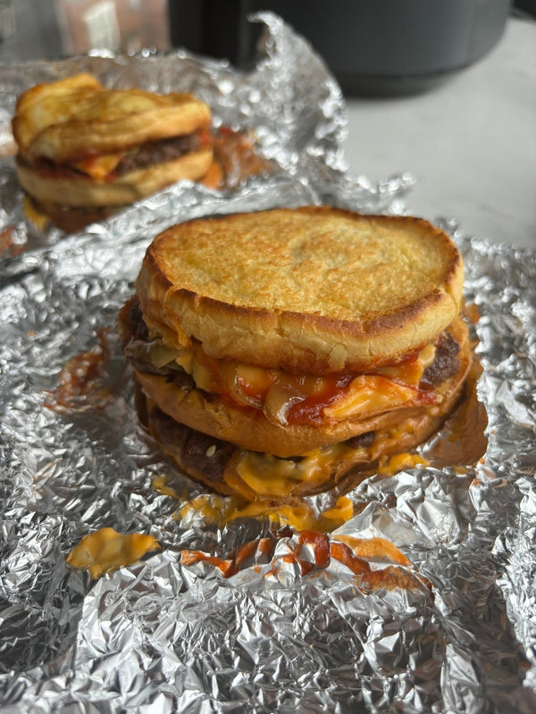 Five guys' double grilled cheeseburger