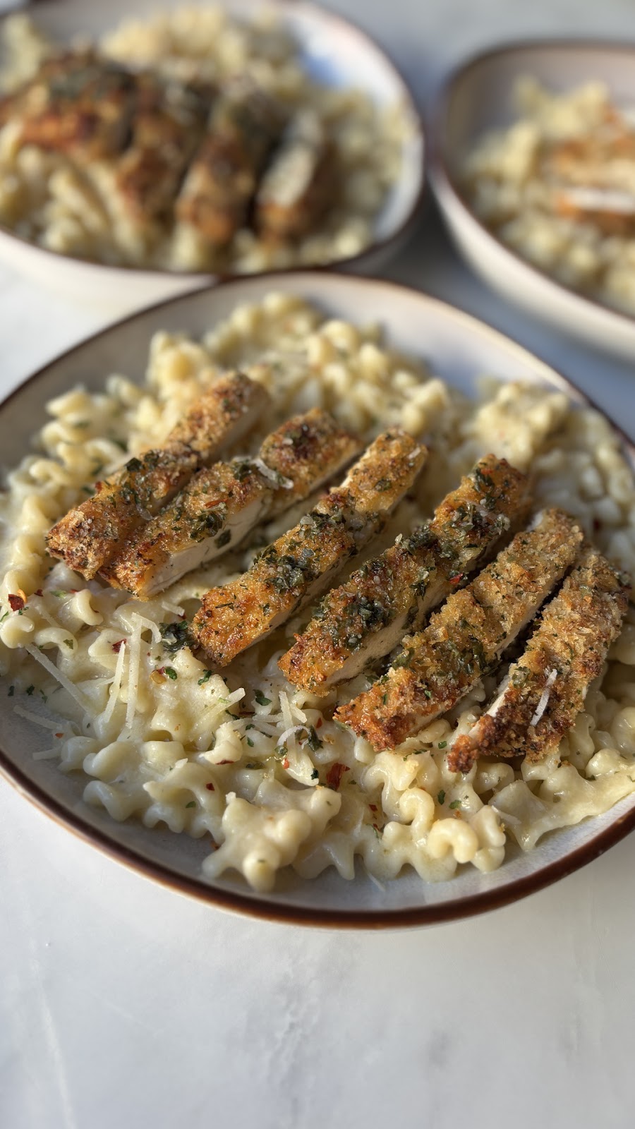 Garlic butter chicken pasta