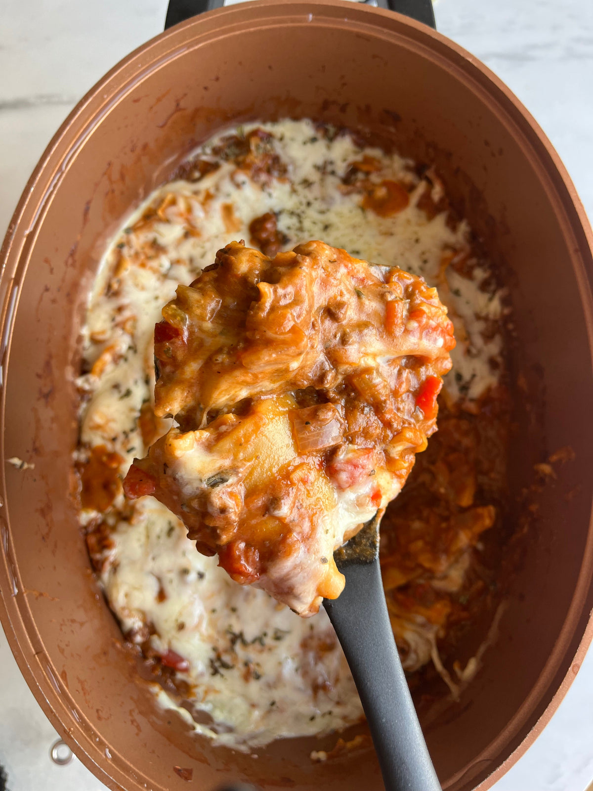 Slow cooker lazy lasagne