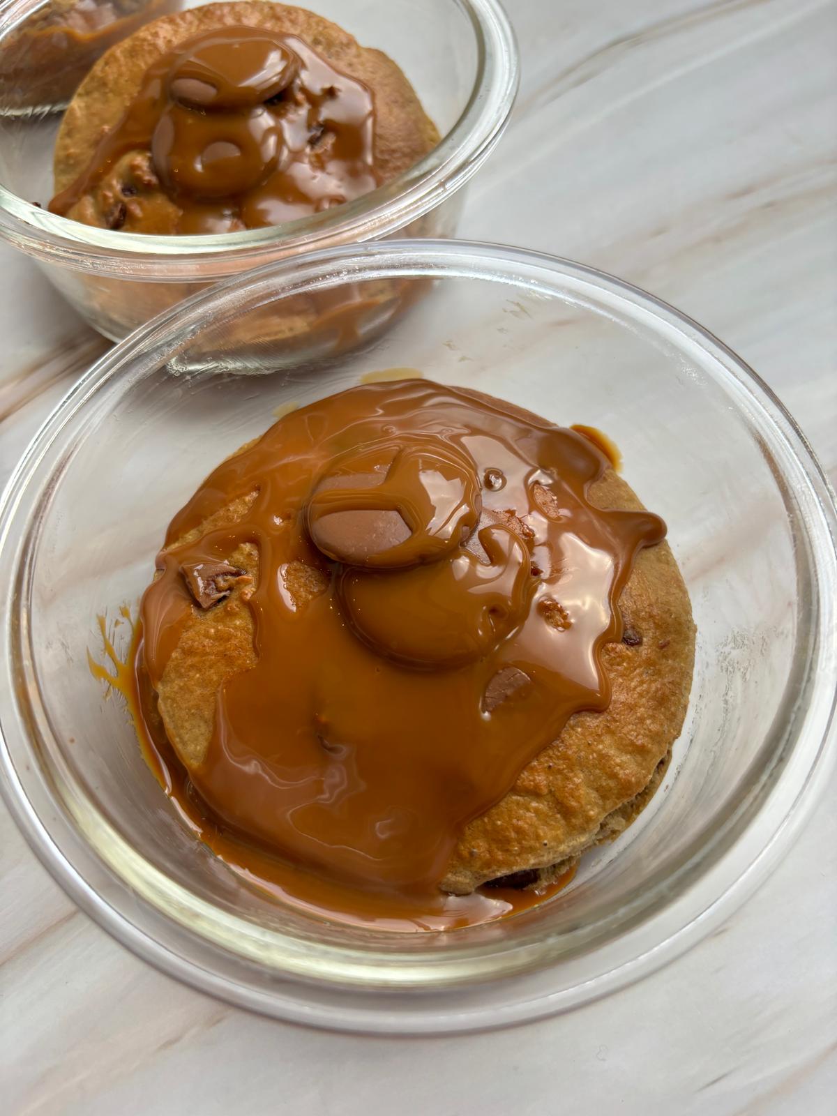 Protein chocolate caramel baked oats