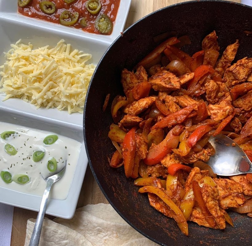 Chicken fajitas