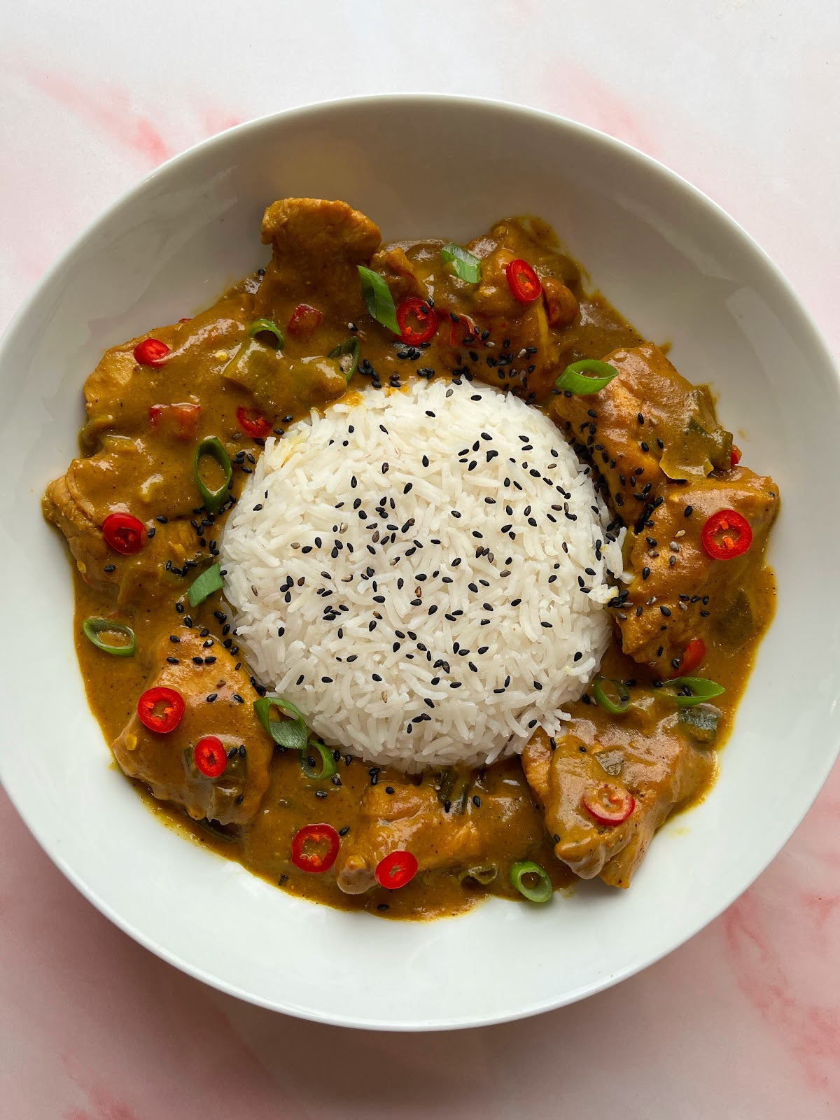 Chicken satay curry
