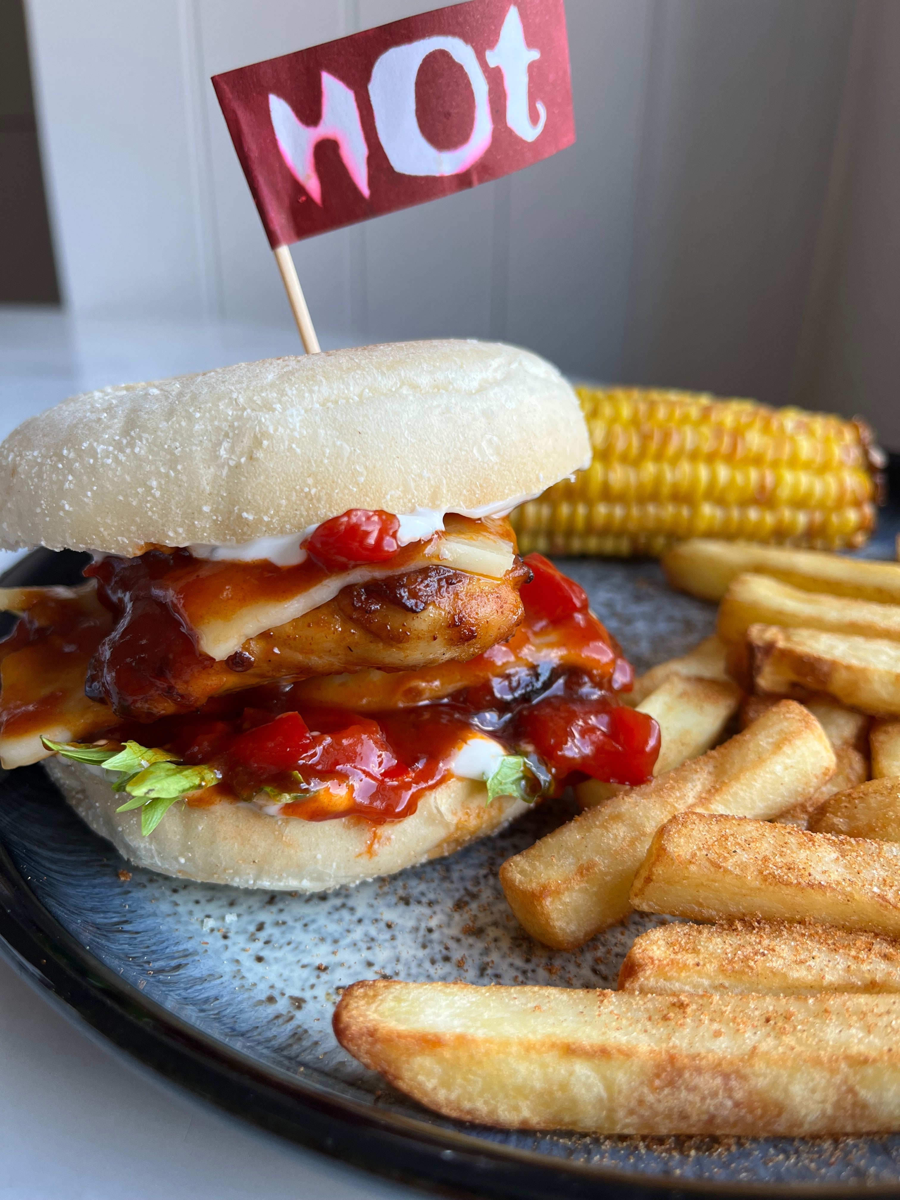 Air fryer nando's sunset burger