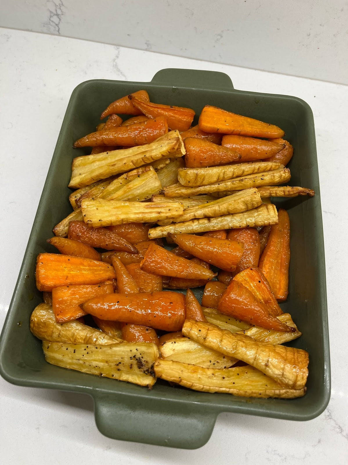 Honey carrots & parsnips