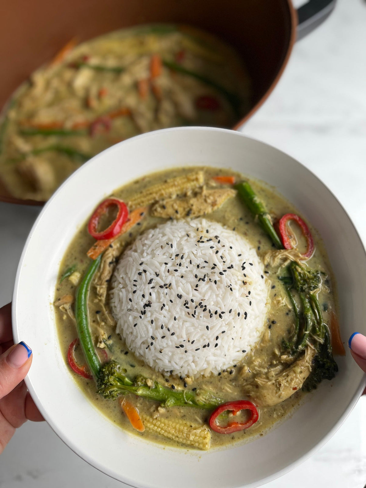 Slow cooker thai green curry