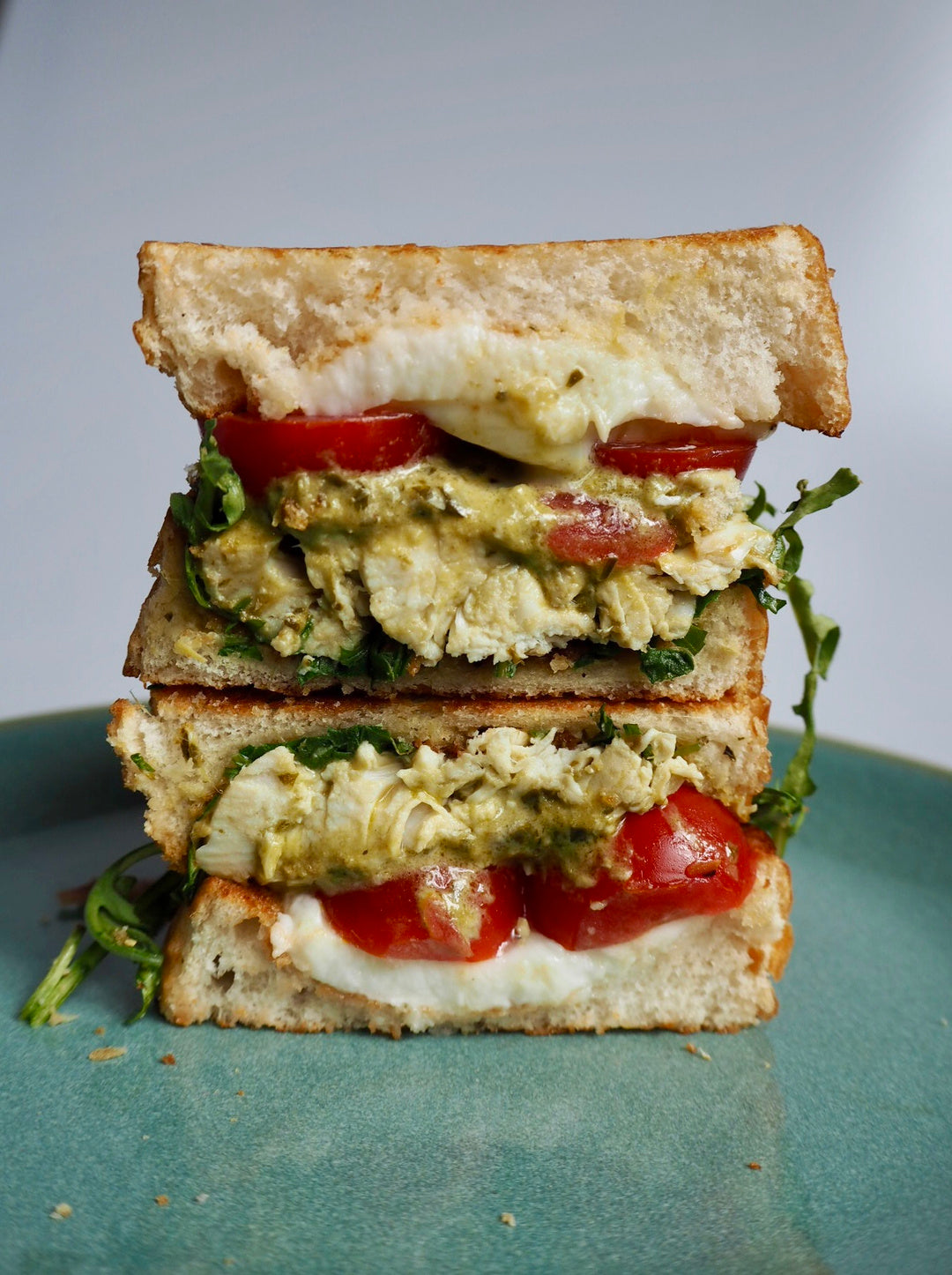 Chicken pesto sandwich