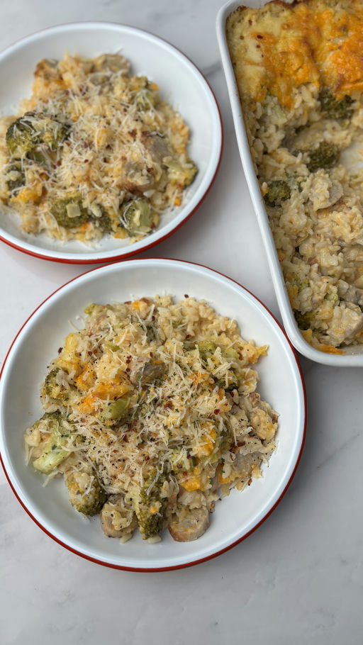 Sausage Broccoli Rice Bake