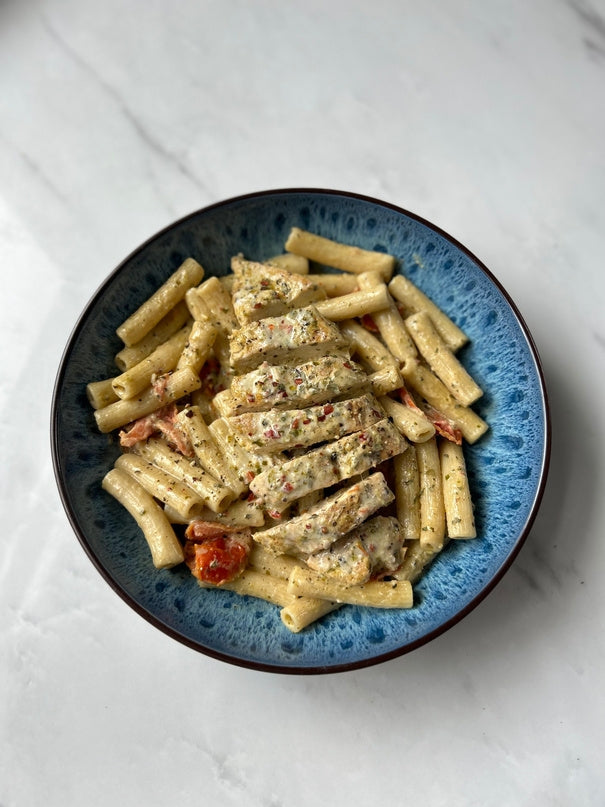 Creamy pesto chicken pasta