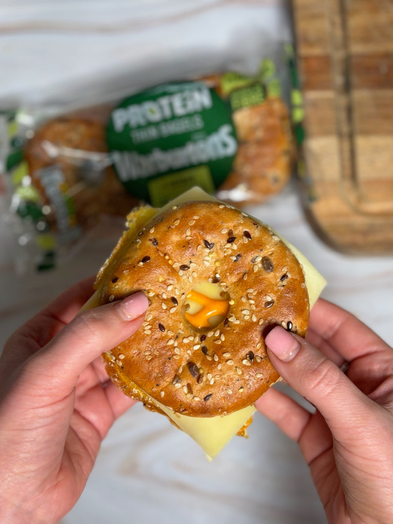 Egg protein bagel