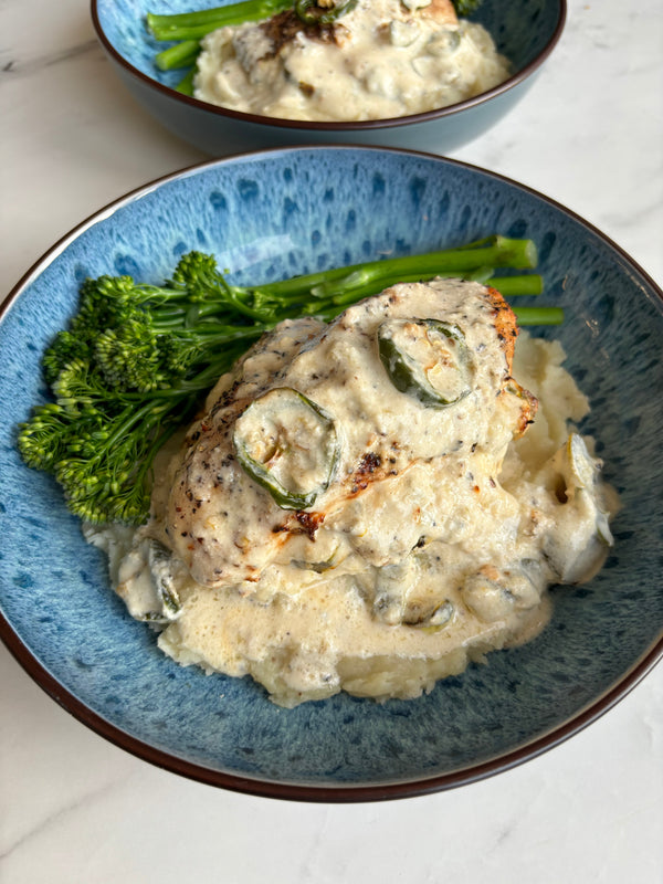 Air fryer jalapeño popper chicken