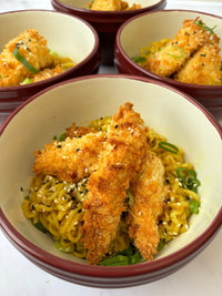 Crispy katsu chicken noodles