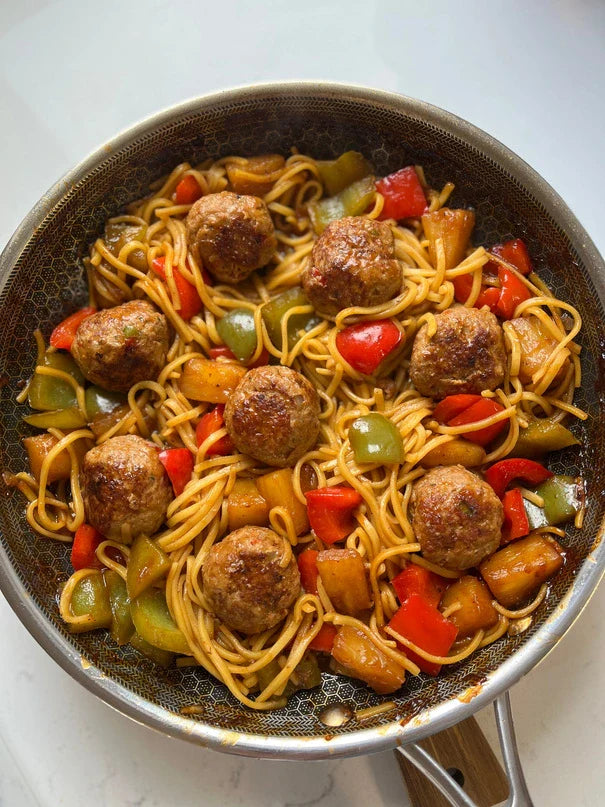 Sweet and sour pork meatballs