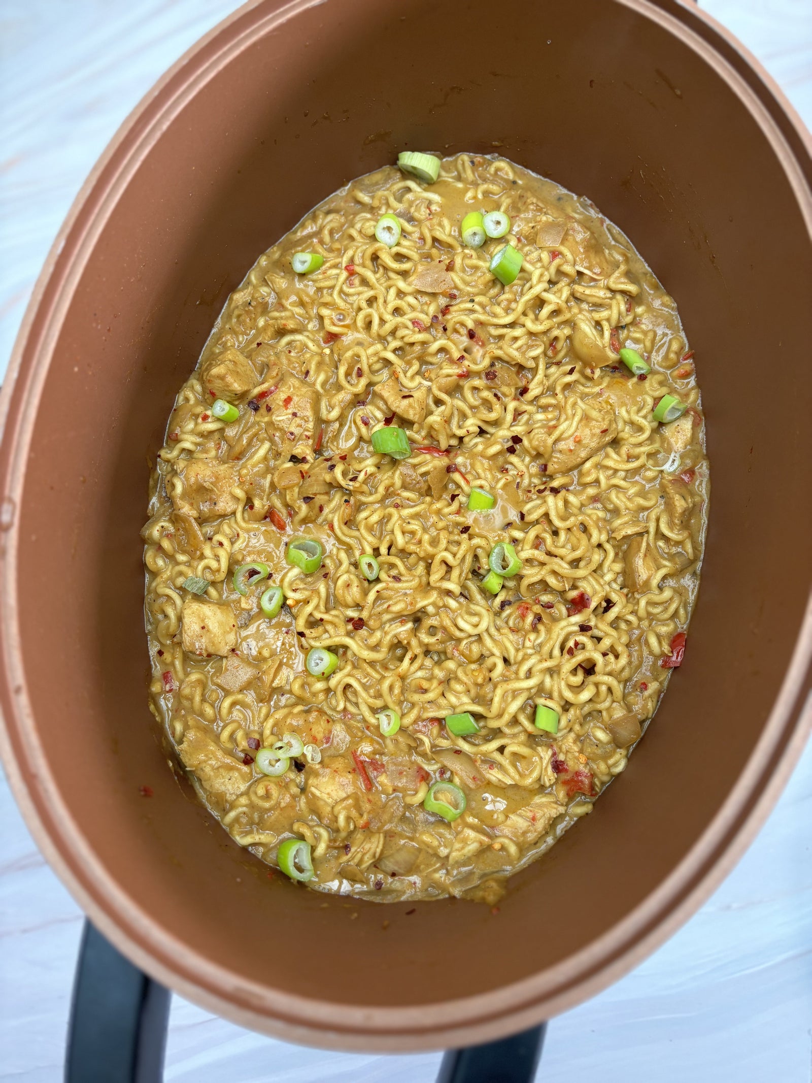Slow Cooker Satay Noodles