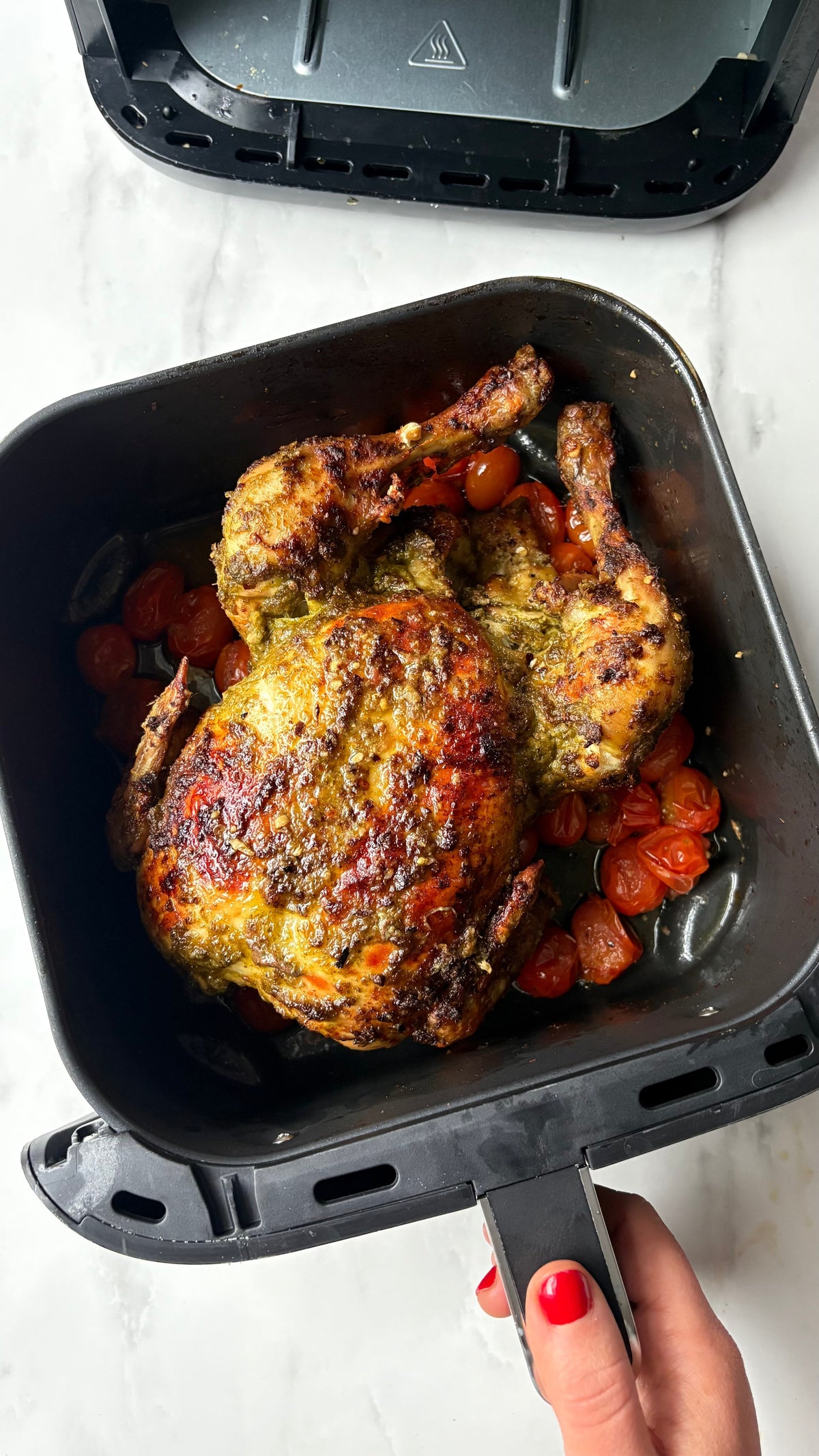 Air Fryer Roast Pesto Chicken