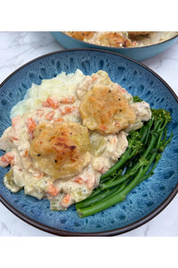 Chicken pot pie with dumplings